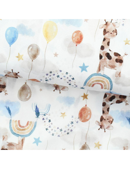 Tessuto popeline di cotone - Giraffa