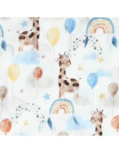 Tessuto popeline di cotone - Giraffa