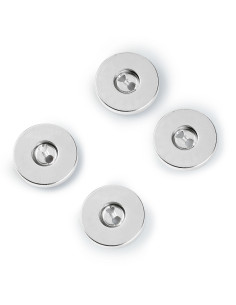 Set di 3 bottoni magnetici da cucire - Argento 2