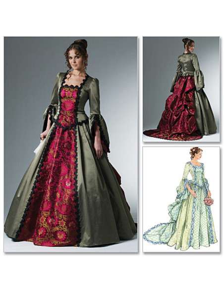 Modello di costume vittoriano