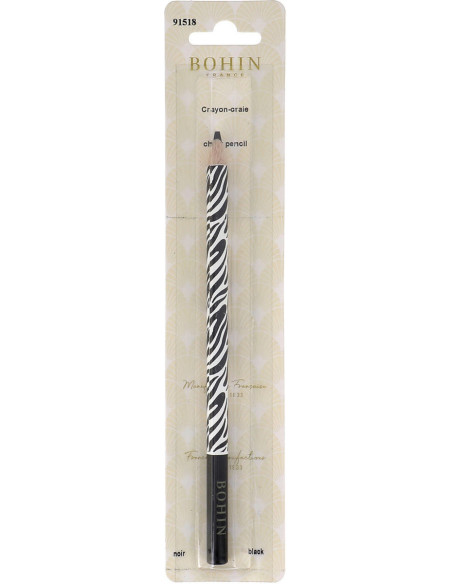Gesso a matita Zebra Bohin - Nero