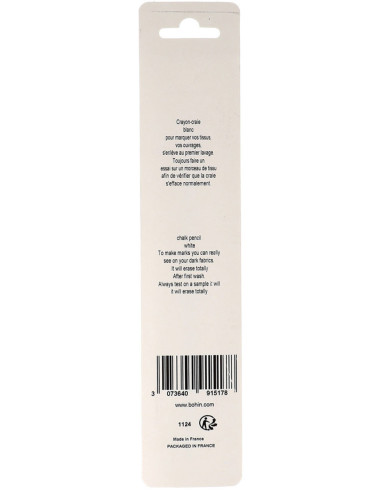 Gesso a matita Zebra Bohin - Bianco