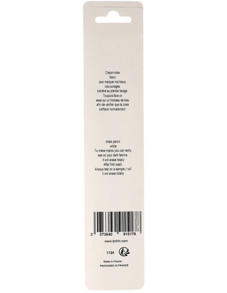 Gesso a matita Zebra Bohin - Bianco