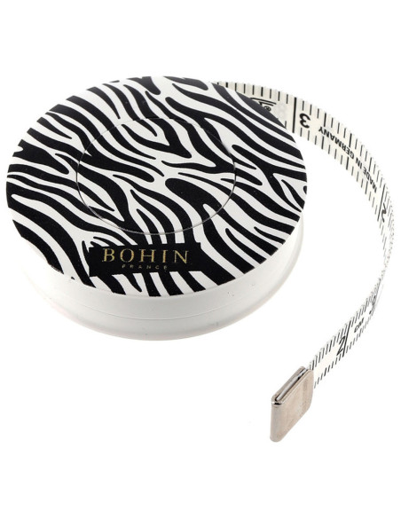 Metro a nastro motivo cucito 150 cm Zebra Bohin