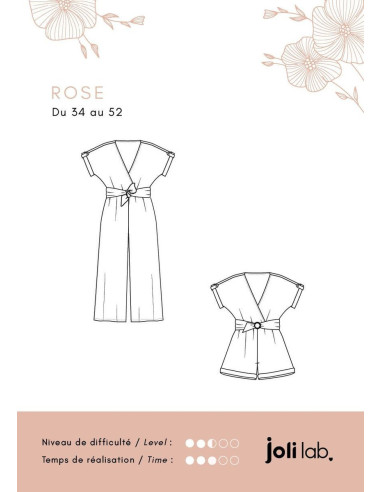 Modello di tuta Rose - Joli Lab