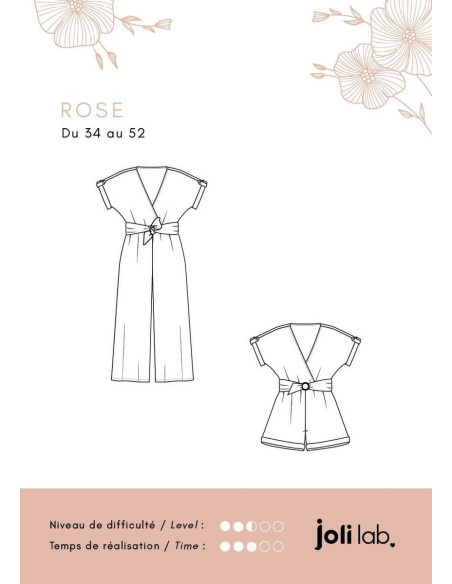 Modello di tuta Rose - Joli Lab