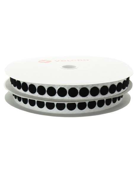 Pastiglie VELCRO® Brand nere - Rotolo da 25 m - Ø 19 mm