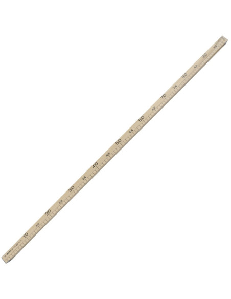 Metro in legno omologato quadrato