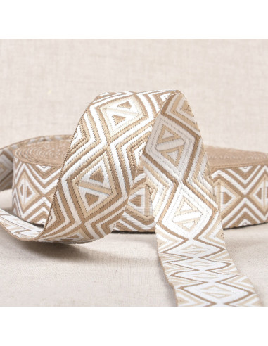 Cinturino a rombi - Beige