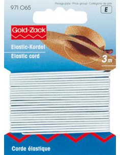 Elastico per cappello bianco