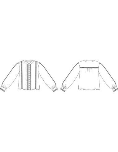 Modello di camicia Hisaé - Cha´ Coud