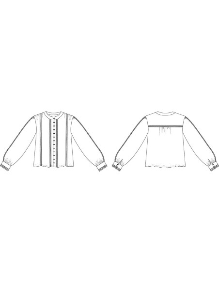 Modello di camicia Hisaé - Cha´ Coud