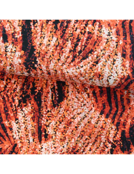 Tessuto lycra costume da bagno - Zebra ocra