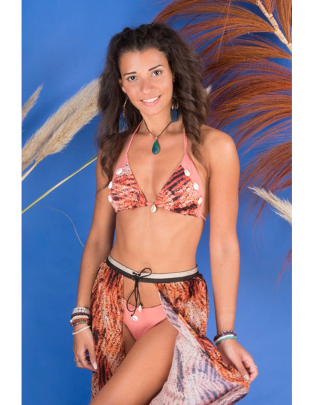 Tessuto lycra costume da bagno - Zebra ocra