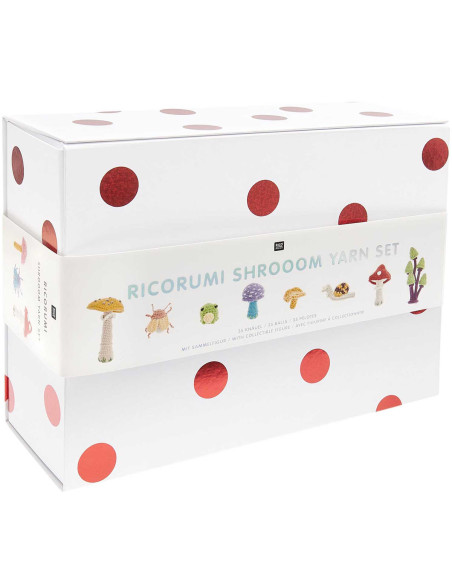 Set di 35 gomitoli di cotone Ricorumi - Shrooom