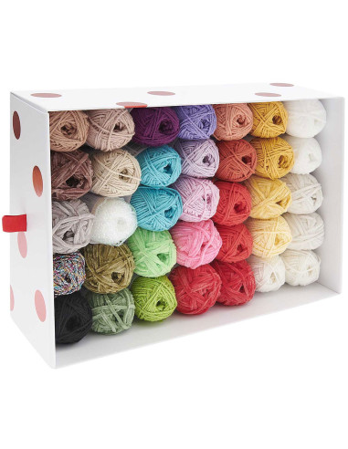 Set di 35 gomitoli di cotone Ricorumi - Shrooom
