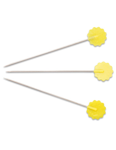 Spilli da quilting con testa a fiore