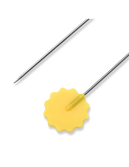 Spilli da quilting con testa a fiore