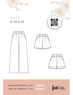 Modello di pantaloni e shorts Gaïa - Joli Lab 2