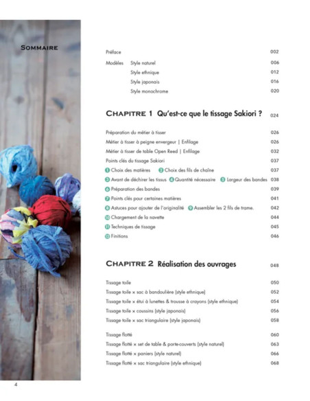 Libro lezione di tessitura Sakiori