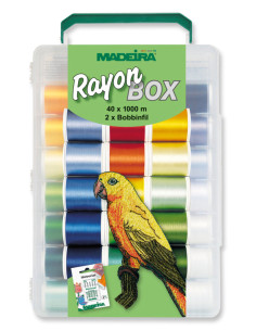 Valigia di fili da ricamo Deluxe Rayon 1000 m Madeira