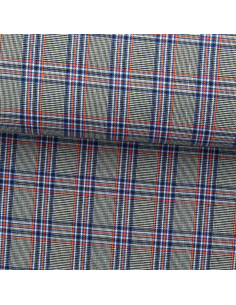Tessuti scozzesi tartan alla moda - Blu, nero e arancione