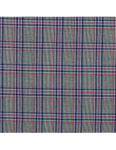 Tessuti scozzesi tartan alla moda - Blu, nero e arancione 2