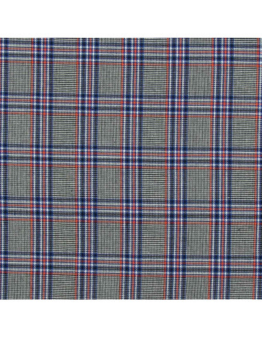 Tessuti scozzesi tartan alla moda - Blu, nero e arancione
