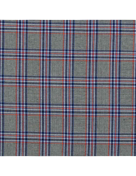Tessuti scozzesi tartan alla moda - Blu, nero e arancione