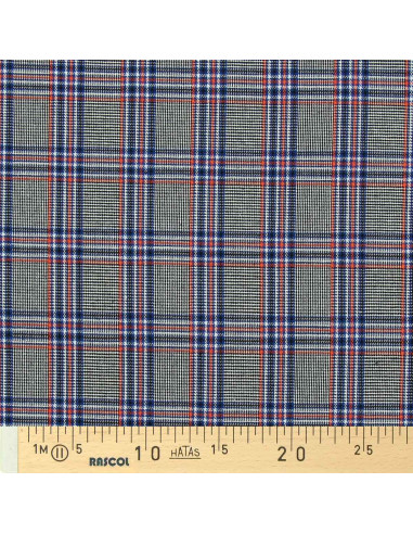 Tessuti scozzesi tartan alla moda - Blu, nero e arancione