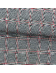Tessuti scozzesi tartan alla moda - Nero e rosso