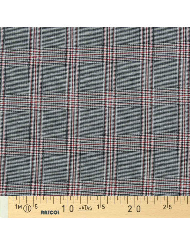 Tessuti scozzesi tartan alla moda - Nero e rosso