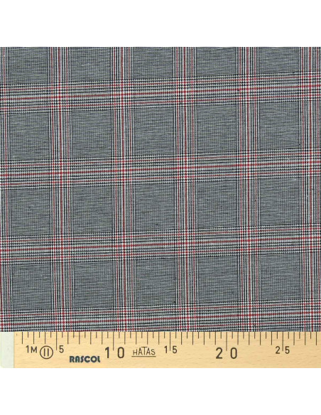 Tessuti scozzesi tartan alla moda - Nero e rosso