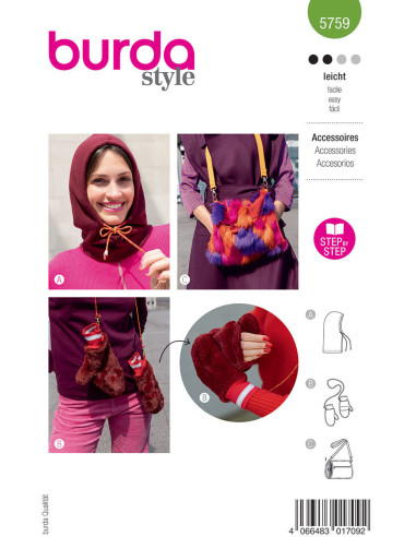 Modello di accessori - Burda 5759