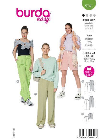 Modello di pantaloni - Burda 5761