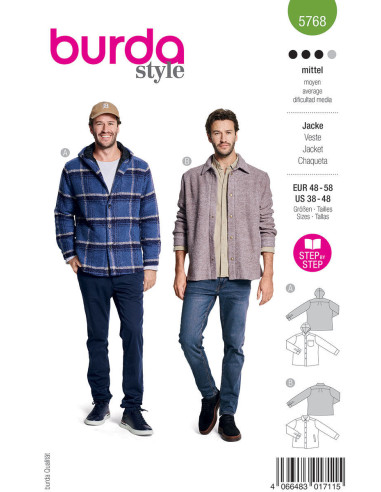 Modello di giacca - Burda 5768