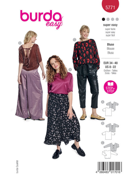 Modello di camicetta - Burda 5771