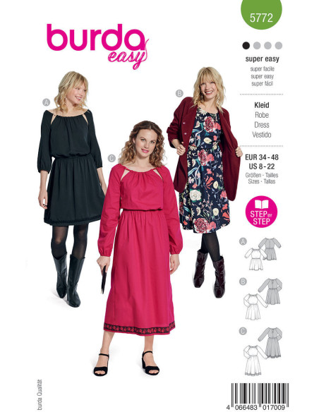 Modello di abito - Burda 5772
