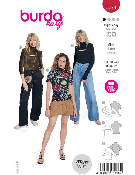 Modello di T-shirt - Burda 5774