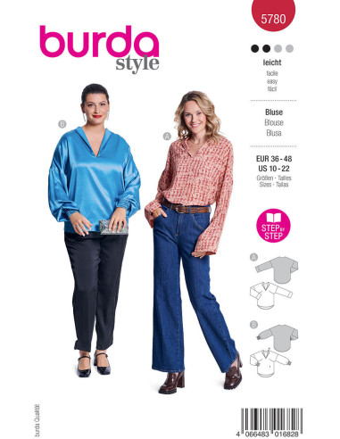 Modello di camicetta - Burda 5780