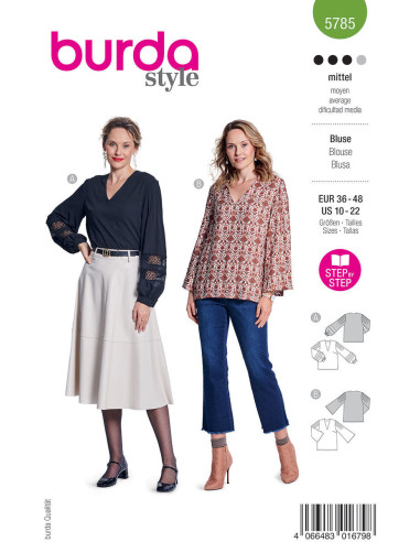 Modello di camicetta - Burda 5785