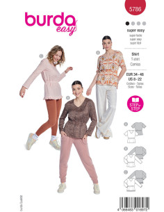 Modello di T-shirt - Burda 5786