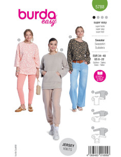 Modello di felpa - Burda 5788