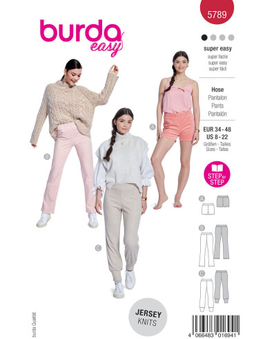 Modello di pantaloni - Burda 5789