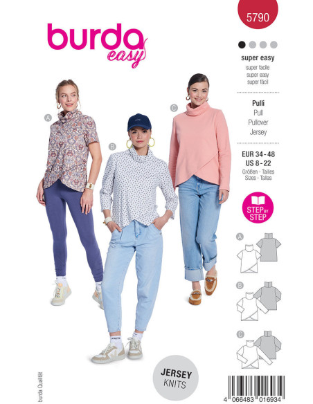 Modello di maglione - Burda 5790