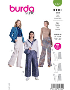 Modello di pantaloni - Burda 5801