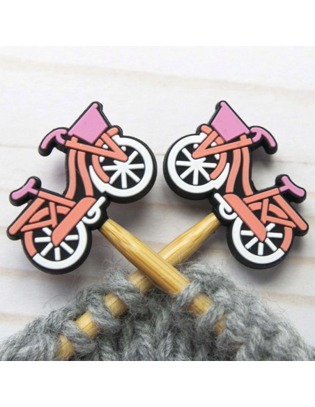 Tappi ferma-maglia per ferri da maglia - Bicicletta