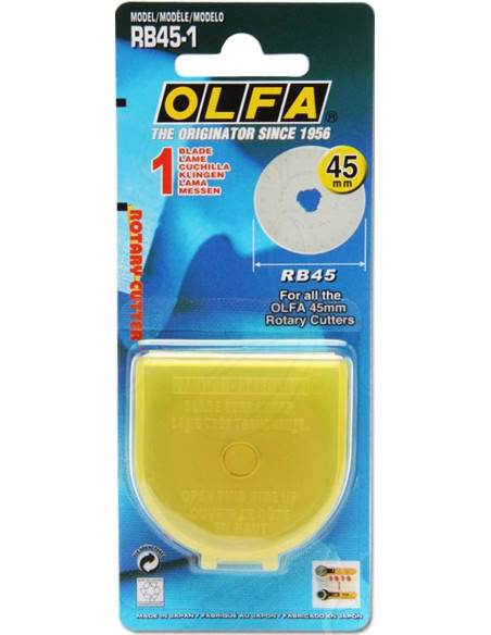 1 lama di ricambio per cutter Olfa - 45 mm