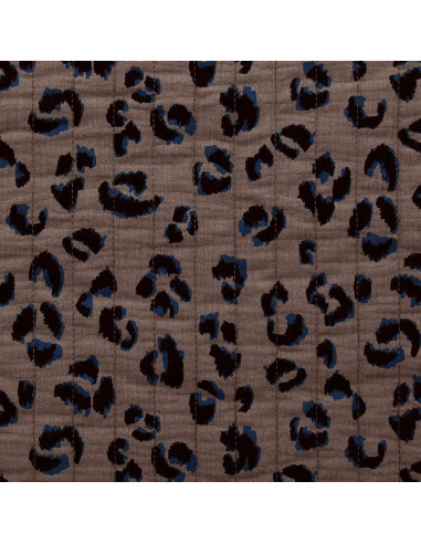 Tessuto di cotone trapuntato - Fauve taupe