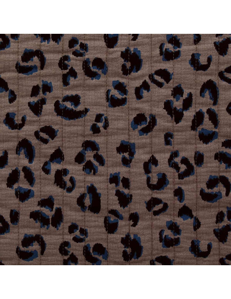 Tessuto di cotone trapuntato - Fauve taupe